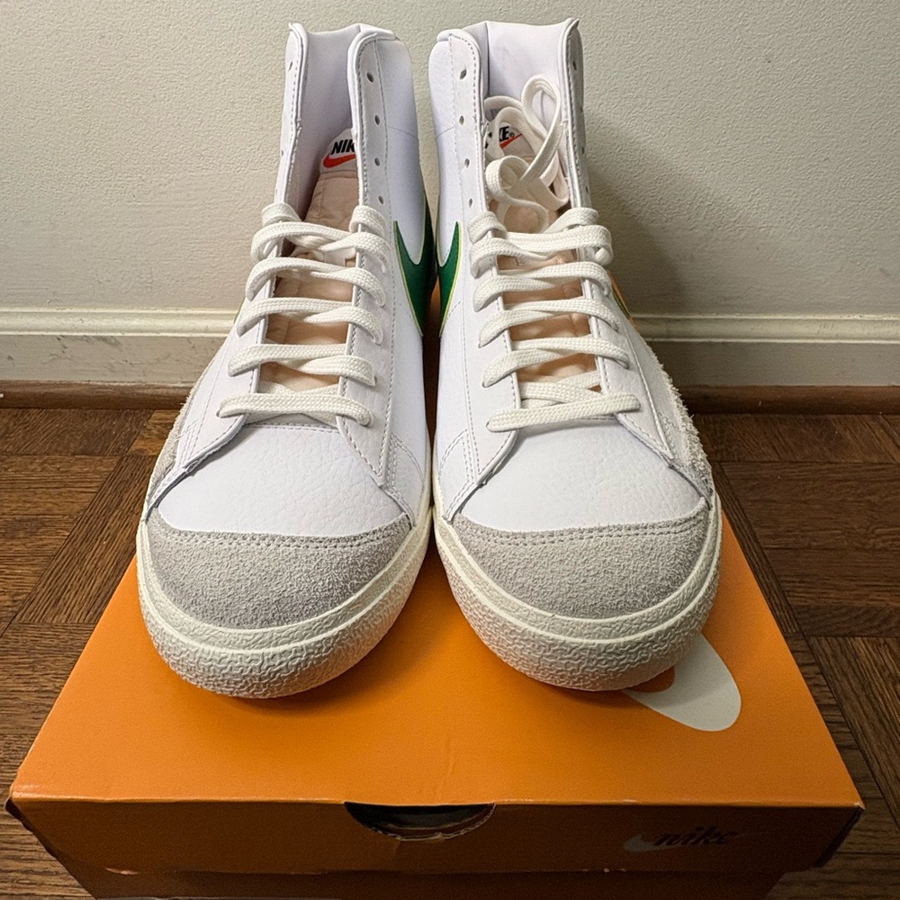 Nike Blazer Mid ‘77 VNTG - White / Pine Green-Sail-Black - M 14 / W 15.5